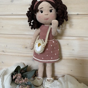 Amigurumi Kamilla baba - játék & sport - baba & babaház - öltöztethető baba - Meska.hu