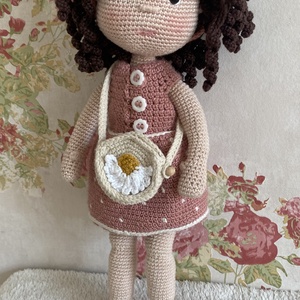 Amigurumi Dina baba - játék & sport - baba & babaház - öltöztethető baba - Meska.hu