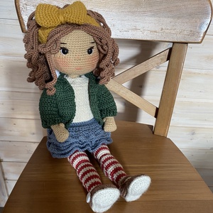 Amigurumi Lotti baba, Játék & Sport, Baba & babaház, Öltöztethető baba, Horgolás, MESKA