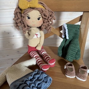 Amigurumi Lotti baba - játék & sport - baba & babaház - öltöztethető baba - Meska.hu