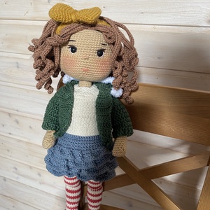 Amigurumi Lotti baba - játék & sport - baba & babaház - öltöztethető baba - Meska.hu