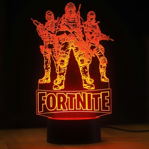 Fortnite 3d lámpa, led éjszakai fény - otthon & életmód - lámpa - hangulatlámpa - Meska.hu