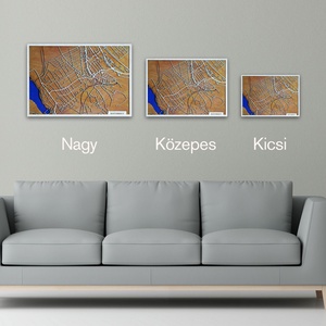 3D térkép bármelyik településről - lézervágott, gravírozott  - otthon & életmód - dekoráció - kép & falikép - 3d képek - Meska.hu