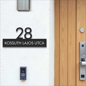 Modern házszámtábla - otthon & életmód - ház & kert - házszám - Meska.hu