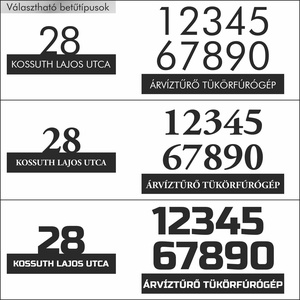 Modern házszámtábla - otthon & életmód - ház & kert - házszám - Meska.hu