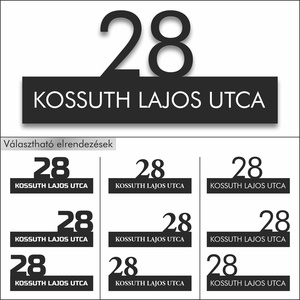 Modern házszámtábla - otthon & életmód - ház & kert - házszám - Meska.hu