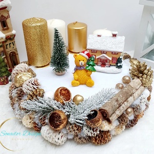 Adventi koszorú  - Meska.hu