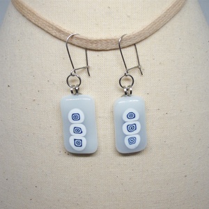 ÜVEG fülbevaló, Ékszer, Fülbevaló, Lógó fülbevaló, Ékszerkészítés, Üvegművészet, MESKA