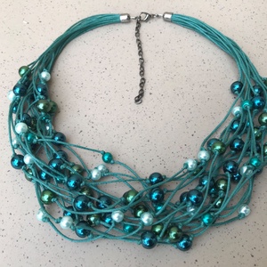 L3059  Teal Hues nyaklánc - 30% AKCIÓ - Meska.hu