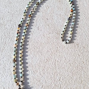 Amazonit, mala stílusú nyaklánc - ékszer - nyaklánc - hosszú nyaklánc - Meska.hu