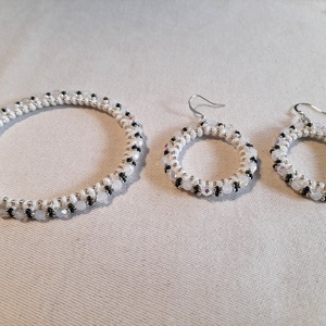 Fesztivál karkötő - fülbevaló szett - ékszer - ékszerszett - Meska.hu