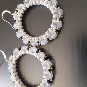 Fesztivál karkötő - fülbevaló szett - ékszer - ékszerszett - Meska.hu