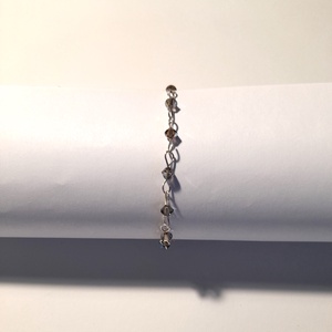 Karkötő-nyaklánc szett, Swarovski gyöngyökkel és ásványmedállal - ékszer - ékszerszett - Meska.hu