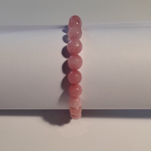  Női erő karkötő szett / Rózsakvarc - Pink Jade páros kakötő  - ékszer - karkötő - gyöngyös karkötő - Meska.hu