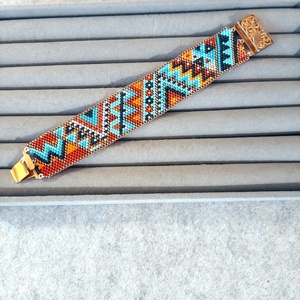 Peyote karkötő és fülbevaló szett  - ékszer - ékszerszett - Meska.hu