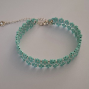 Virágok  1 - peyote karkötő - ékszer - karkötő - lánc karkötő - Meska.hu