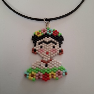 Frida Kahlo medál - nyaklánc - kulcstartó, Ékszer, Nyaklánc, Medálos nyaklánc, , MESKA