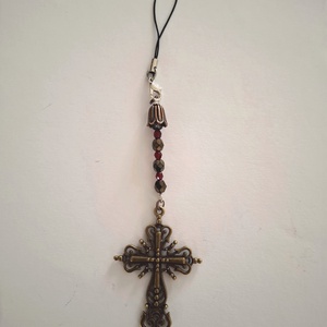 Kereszt kulcstartó / fityegő - táska & tok - kulcstartó & táskadísz - kulcstartó - Meska.hu