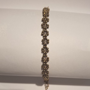 Vintage hatású bohó virág karkötő - ékszer - karkötő - gyöngyös karkötő - Meska.hu