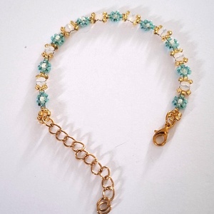 Bohó virág karkötő - ékszer - karkötő - gyöngyös karkötő - Meska.hu