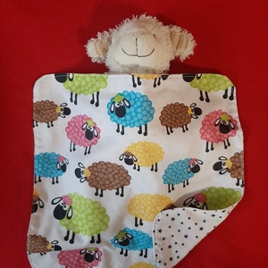 Játék plüss állat játékbaba baba takaró 33x33 cm - játék & sport - baba & babaház - babaruha, babakellék - Meska.hu