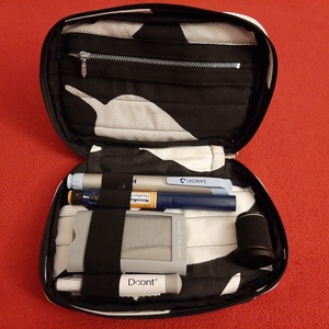Vércukormérő cukormérő diab diabetes és pen tartó tok  - szépségápolás - egészségmegőrzési kellékek - vércukormérő tok, táska - Meska.hu