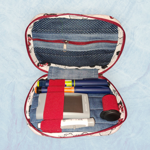 Vércukormérő cukormérő diab diabetes és pen tartó tok  - szépségápolás - egészségmegőrzési kellékek - vércukormérő tok, táska - Meska.hu