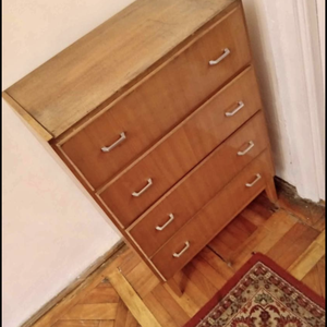 Festett retro 4 fiókos komód -  - Meska.hu