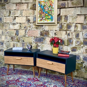 Retró Éjjeliszekrény Pár Modern Stílussal - otthon & életmód - bútor - szekrény - Meska.hu