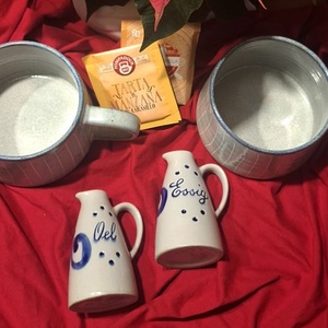 Konyhai vintage ajándékdoboz a szürke jegyében , Otthon & Életmód, Papír, írószer, Ajándékozás kellékei, Ajándékzsák, csomagolás, Bőrművesség, Ékszerkészítés, MESKA