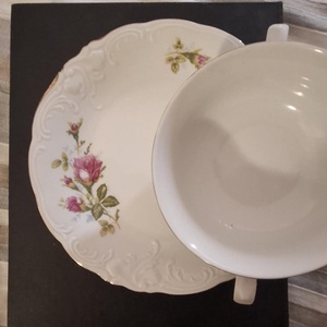 Porcelán levescsészés vintage képkeretes ajándékdoboz, Otthon & Életmód, Papír, írószer, Ajándékozás kellékei, Ajándékzsák, csomagolás, Bőrművesség, Ékszerkészítés, MESKA