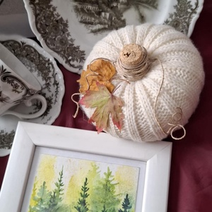 Jelenetes porcelánszett naplós, teás, bekuckózós, téli napokra ajándékdoboz, Otthon & Életmód, Papír, írószer, Ajándékozás kellékei, Ajándékzsák, csomagolás, Fotó, grafika, rajz, illusztráció, MESKA