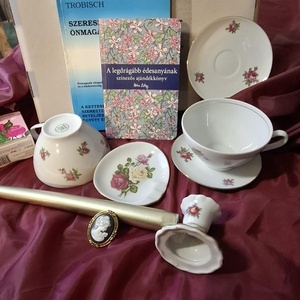 Önszeretet porcelános gyertyás teás ajándékdoboz, Otthon & Életmód, Papír, írószer, Ajándékozás kellékei, Ajándékzsák, csomagolás, Fotó, grafika, rajz, illusztráció, MESKA