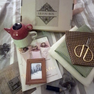 Téli varrás, bekuckózás, teázás ajándékdoboz - Meska.hu