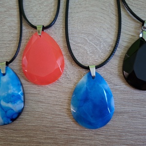 Drágakő stílusú nyakláncok  - ékszer - nyaklánc - medál - Meska.hu