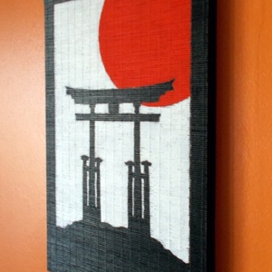 Japán bambusz festmény - Japán Kapu -  - Meska.hu