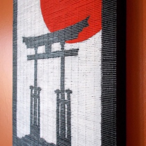 Japán bambusz festmény - Japán Kapu -  - Meska.hu