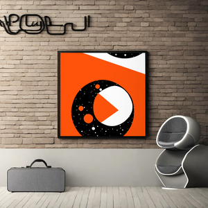 Orange hole: Űrtémájú digitális vektorgrafika - Meska.hu