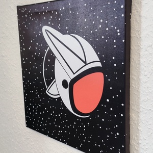 Világűr témájú vászonkép - 30x30 cm - Explorer Pod - otthon & életmód - dekoráció - kép & falikép - vászonkép - Meska.hu