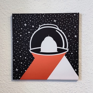 Világűr témájú vászonkép - 30x30 cm - Dome, Otthon & Életmód, Dekoráció, Kép & Falikép, Vászonkép, Fotó, grafika, rajz, illusztráció, MESKA