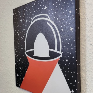 Világűr témájú vászonkép - 30x30 cm - Dome - otthon & életmód - dekoráció - kép & falikép - vászonkép - Meska.hu