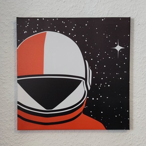 Világűr témájú vászonkép - 30x30 cm - Voyager, Otthon & Életmód, Dekoráció, Kép & Falikép, Vászonkép, Fotó, grafika, rajz, illusztráció, MESKA