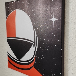 Világűr témájú vászonkép - 30x30 cm - Voyager - otthon & életmód - dekoráció - kép & falikép - vászonkép - Meska.hu