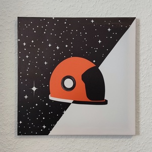 Világűr témájú vászonkép - 30x30 cm - Tactical, Otthon & Életmód, Dekoráció, Kép & Falikép, Vászonkép, Fotó, grafika, rajz, illusztráció, MESKA