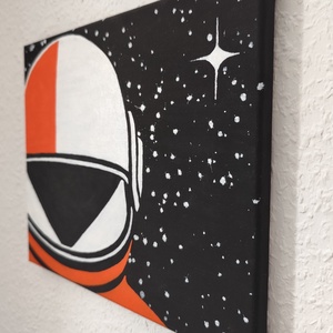 Űrhajós, világűr festmény - Voyager - művészet - festmény - akril - Meska.hu