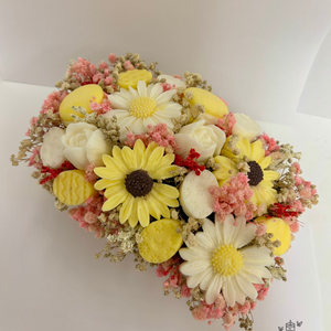 Gyertya Virág Box-Húsvéti, Otthon & Életmód, Gyertya, illat, aroma, Illatviasz, Gyertya-, mécseskészítés, MESKA