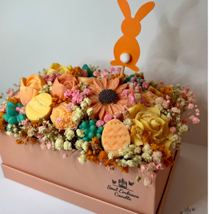 Gyertya Virág Box-Húsvéti - otthon & életmód - gyertya, illat, aroma - illatviasz - Meska.hu