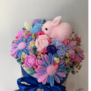 Gyertya Virág Box-Húsvéti, Ünnepi díszek, dekorációk, Húsvéti díszek és dekorációk, Húsvéti gyertya, Gyertya-, mécseskészítés, MESKA