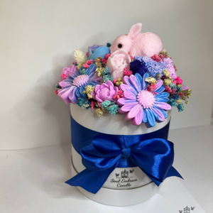 Gyertya Virág Box-Húsvéti - ünnepi díszek, dekorációk - húsvéti díszek és dekorációk - húsvéti gyertya - Meska.hu