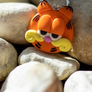 Garfield kulcstartó, Táska & Tok, Kulcstartó & Táskadísz, Kulcstartó, Gyurma, Meska